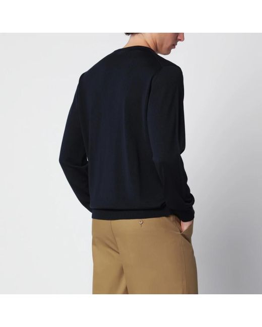 Roberto Collina Black Round-Neck Knitwear for men
