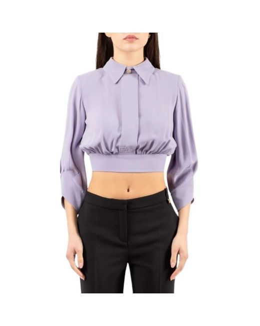 Elisabetta Franchi Purple Blouses