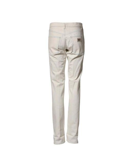 Dolce & Gabbana Gray Slim-Fit Trousers