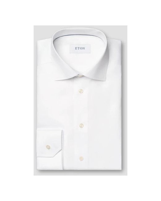 Eton of Sweden White Casual Shirts for men