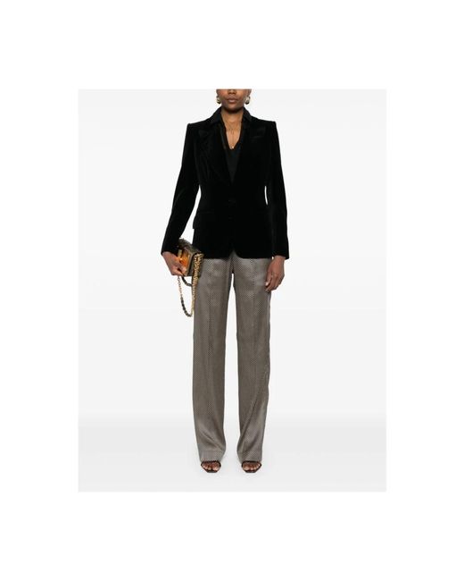 Tom Ford Gray Straight Trousers