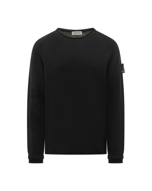 Premiata Black Round-Neck Knitwear for men