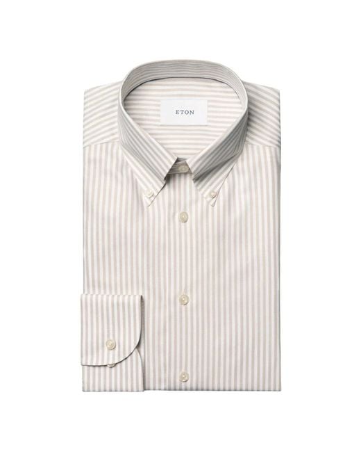 Eton of Sweden White Casual Shirts for men