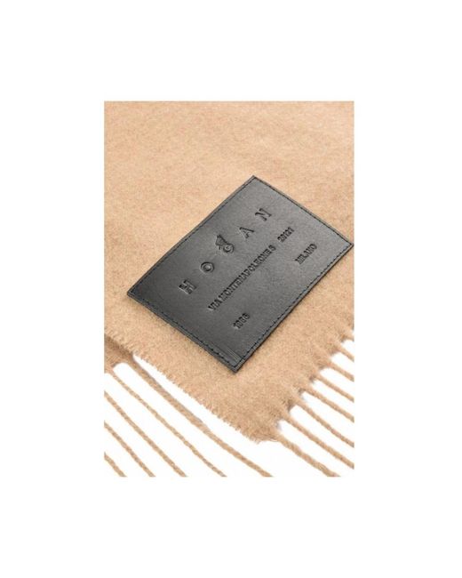 Hogan Accessoires ,Wol Ksuf 2513520 Xqec 805 Sjaal in het Natural voor heren