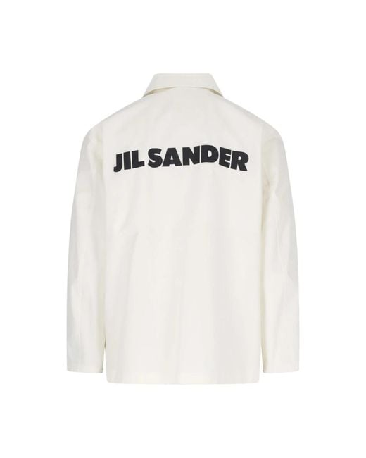 Jil Sander White Light Jackets for men