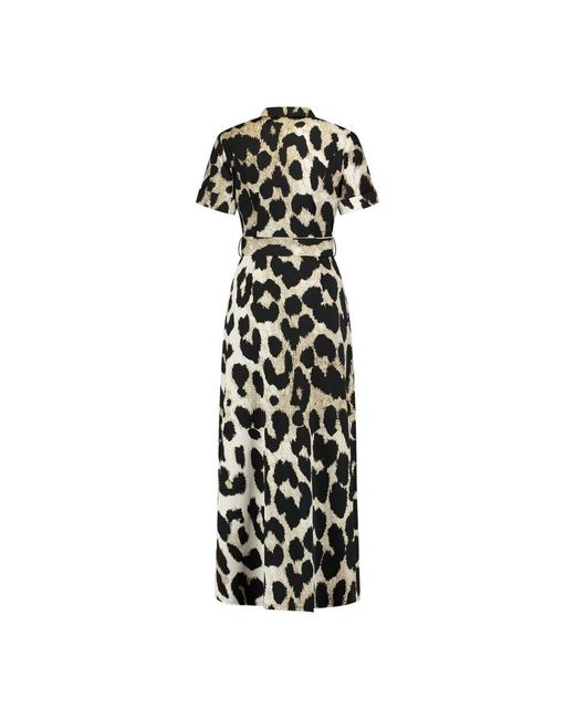 Helena Hart Black Leopardenmuster Yvette Kleid