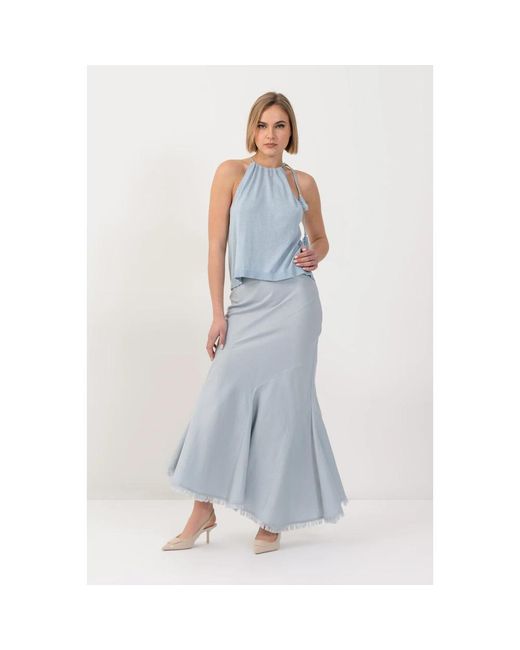 Kocca Blue Sleeveless Tops