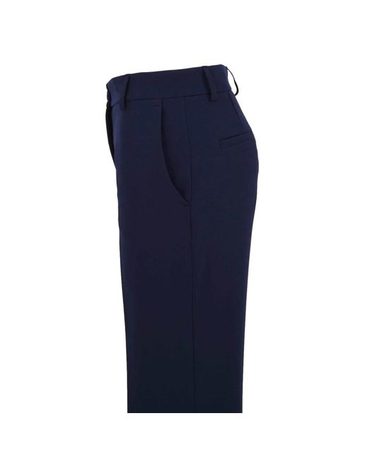 Douuod Woman Blue Slim-Fit Trousers
