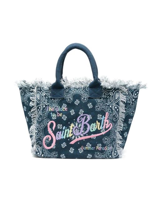 Mc2 Saint Barth Blaue Top-Reißverschlusstasche in Blue für Herren