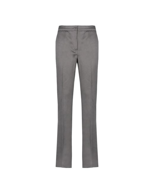 Marella Gray Straight Trousers