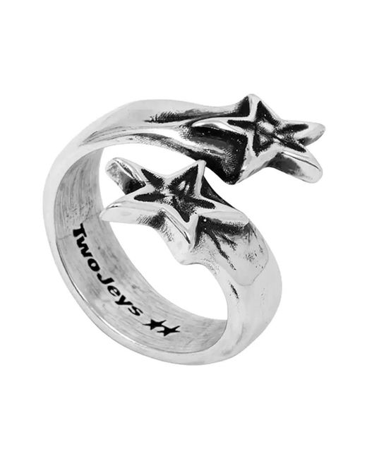 Rings Twojeys de color Metallic