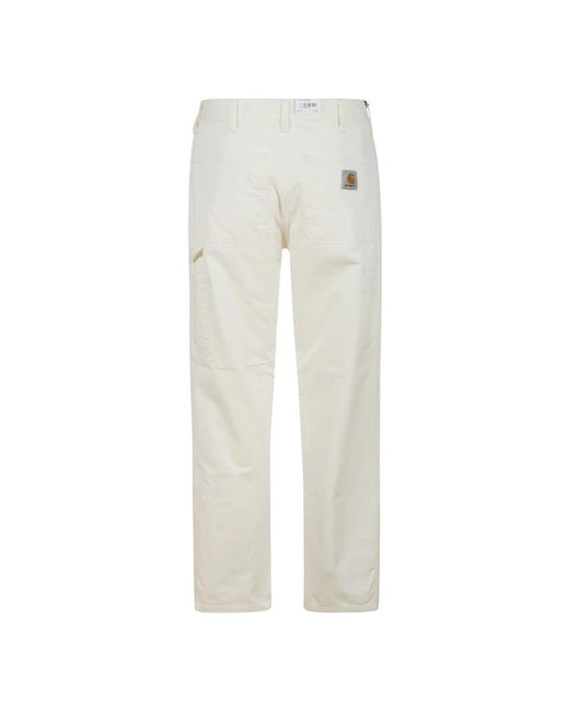 Carhartt Witte Katoenen Broek Met Zakken in het White voor heren