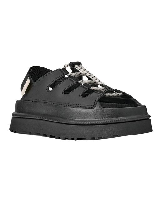 Ugg Black Flat Sandals