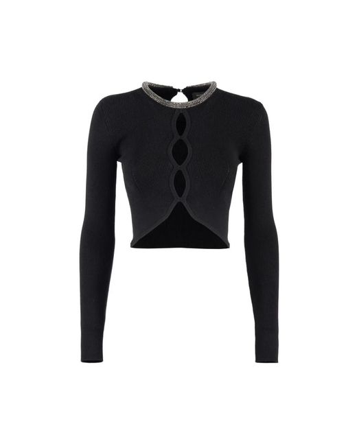 Nenette Black Long Sleeve Tops