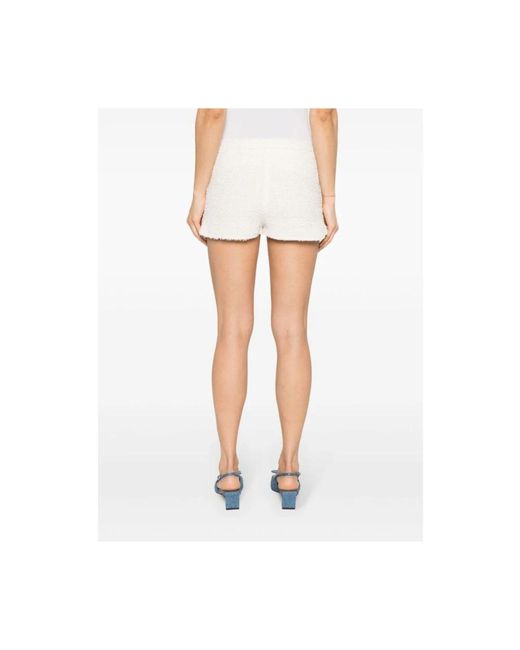 Elisabetta Franchi White Short Shorts