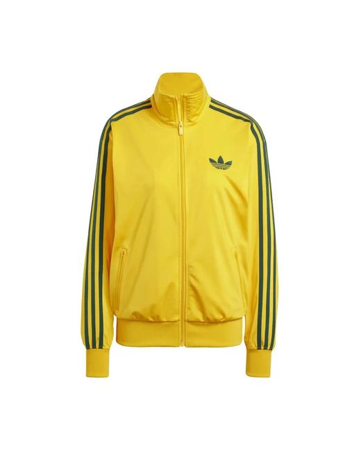 Adidas Klassieke Firebird Loose Track Top in het Yellow voor heren