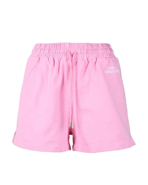 Semicouture Pink Short Shorts
