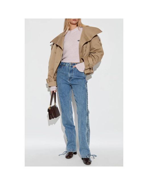 ROTATE BIRGER CHRISTENSEN Blue Straight Jeans
