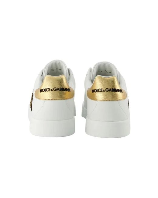 Dolce & Gabbana Leder sneakers in White für Herren