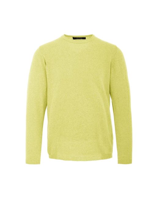 Round-Neck Knitwear Bomboogie pour homme en coloris Yellow