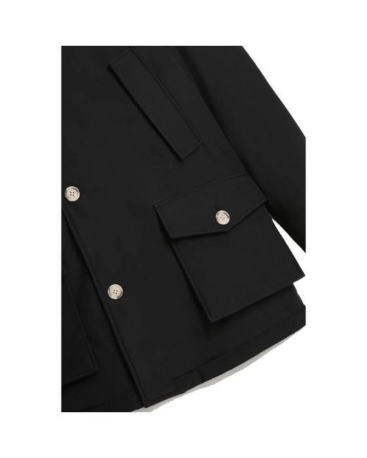 Woolrich Black Winter Jackets for men