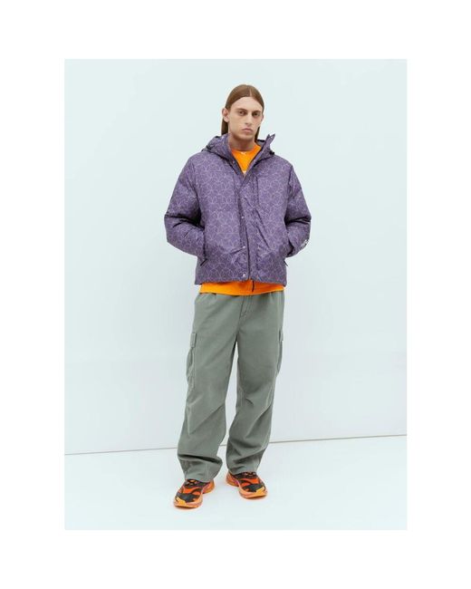 PUMA Pufferjacke mit sternenmuster in Purple für Herren