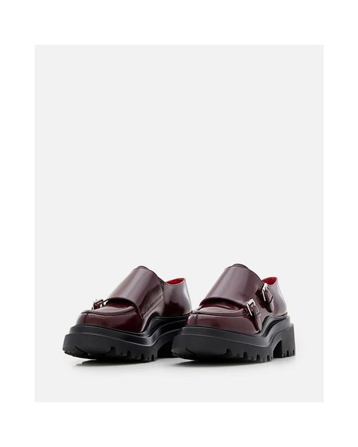 Plan C Loafer Met Gespen in het Red