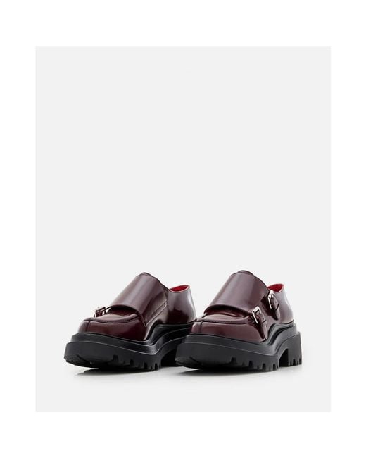Plan C Loafer Met Gespen in het Red
