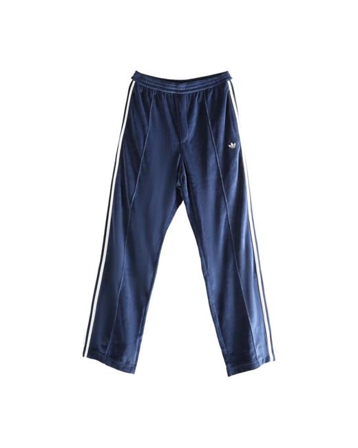 Adidas Broeken ,Blauw ,Katoen Velours Trainingsbroek in het Blue voor heren