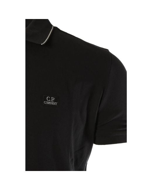 C P Company Black Polo Shirts for men