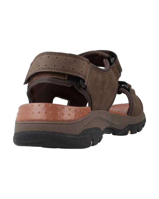 Skechers Tresmen flache sandalen in Brown für Herren