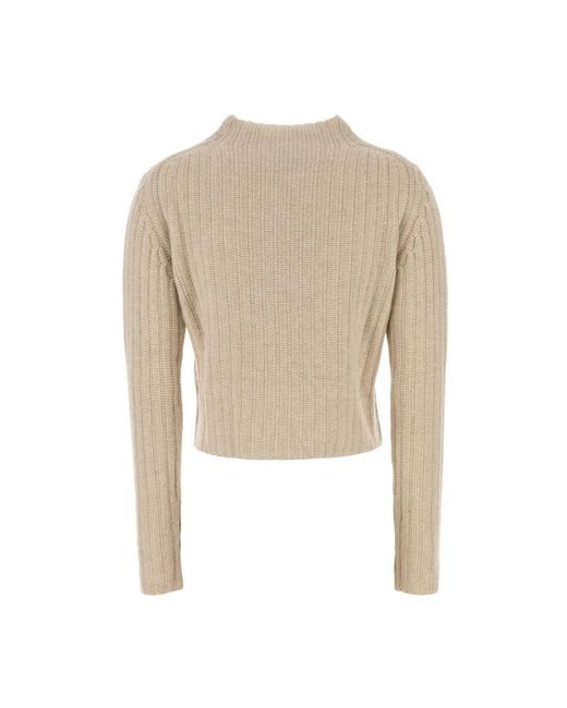 Max Mara White Round-Neck Knitwear