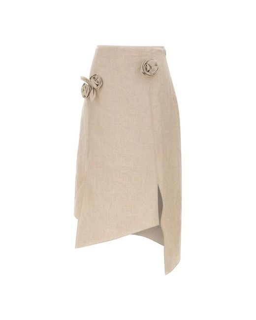 Coperni Natural Midi Skirts