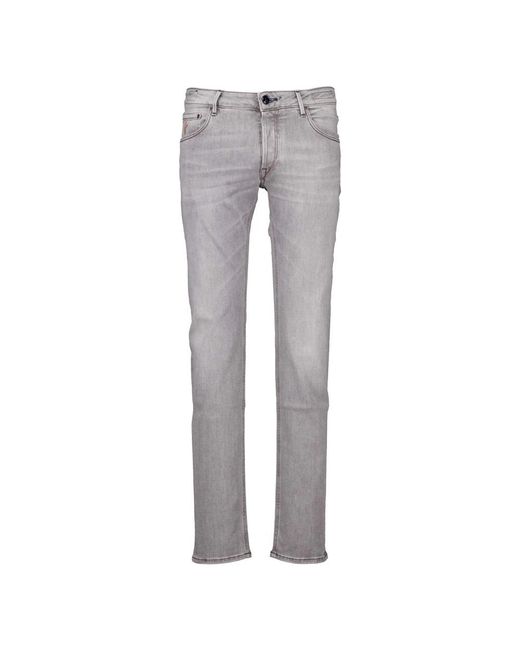 Hand Picked Gray Slim-Fit Jeans for men