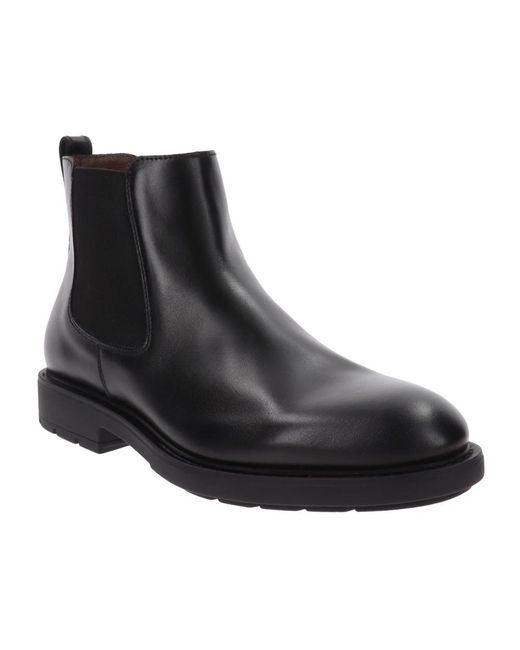 Nero Giardini Black Chelsea Boots for men