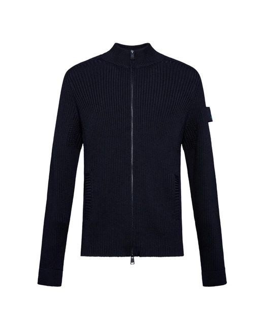 Premiata Truien & Vesten ,Blauw ,Wol Pmg 25T Cardigan in het Blue voor heren
