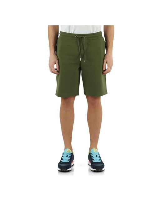 Sun 68 Green Casual Shorts for men