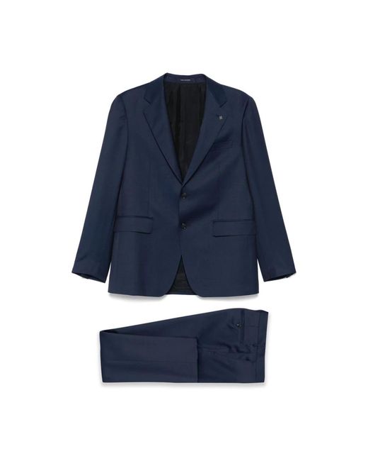 Tagliatore Single-Breasted Suit in het Blue voor heren