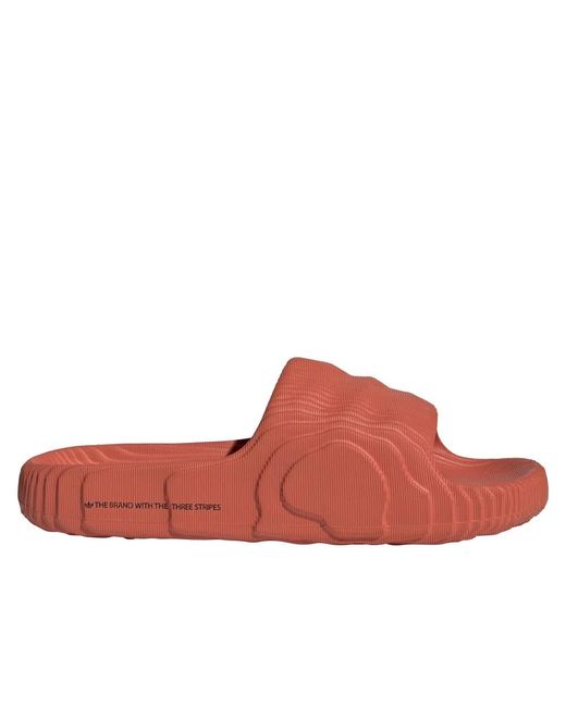 Adidas Adilette slide sandalen in Red für Herren