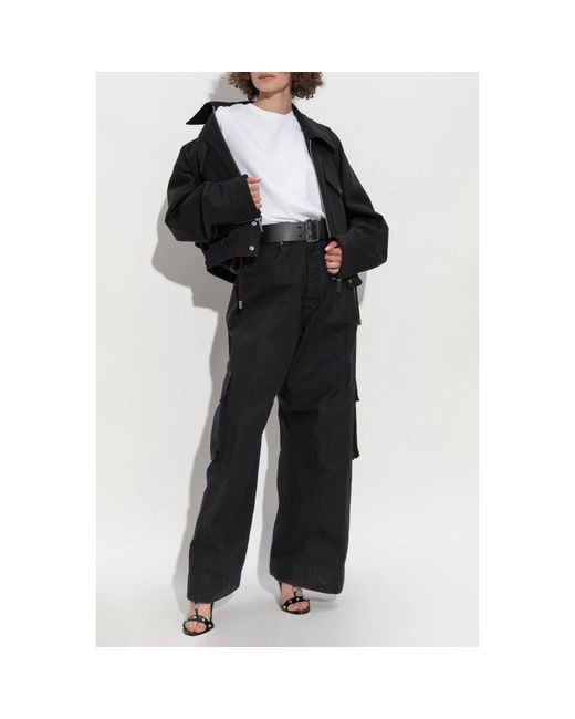 DSquared² Jassen ,Zwart ,Wol Wollen Jas in het Black