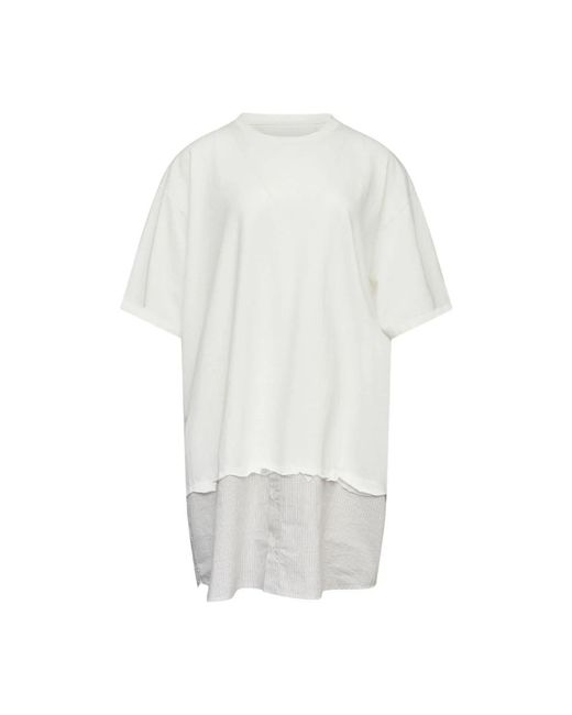 MM6 by Maison Margiela White Short Dresses