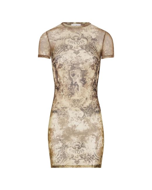 Short Dresses di Jean Paul Gaultier in Natural