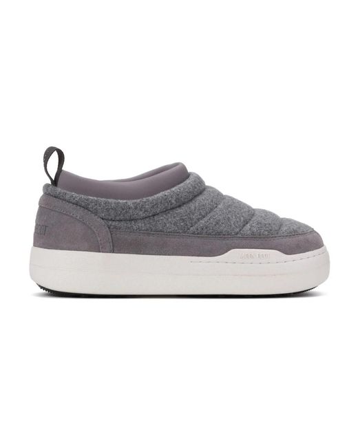 Moon Boot Schoenen ,Grijs ,Leer Grijze Winterlaarzen in het Gray voor heren