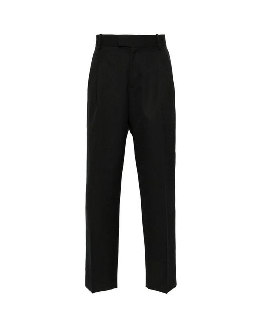 Drole de Monsieur Black Straight Trousers for men