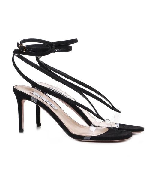 Aquazzura Black High Heel Sandals