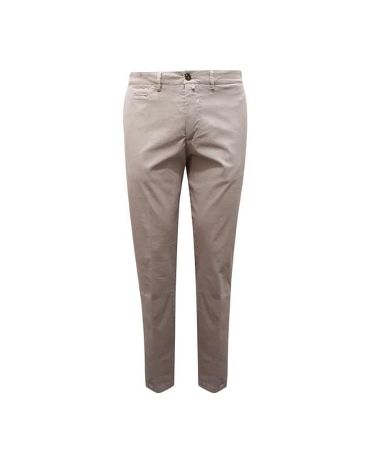 BRIGLIA Gray Chinos for men