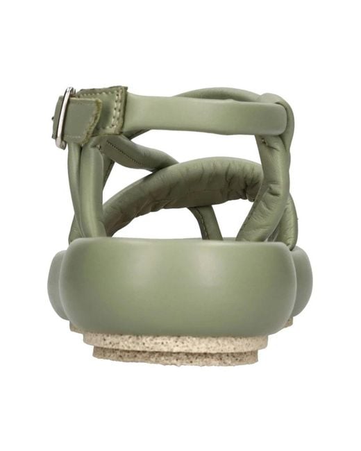 Patrizia Bonfanti Green Flat Sandals