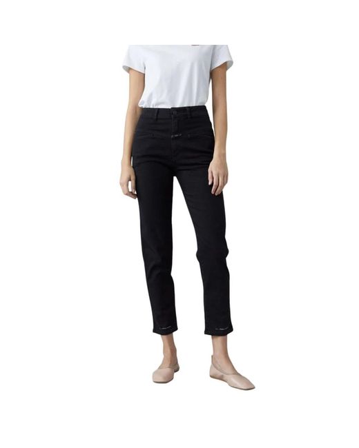 Closed Black Cropped Trousers