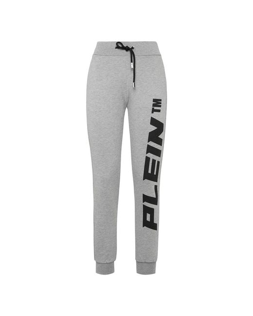 Philipp Plein Broeken ,Grijs ,Katoen Jersey Joggers in het Gray