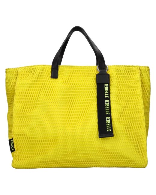 Rebelle Yellow Shopping Bags